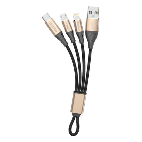 کابل کوتاه 5A دودائو 3در1  Lightning / USB Typ C / micro USB