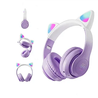 هدفون بلوتوثی مدل STN-28 pro طرح Cat